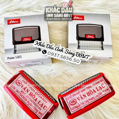 Khắc dấu vuông hộ kinh doanh kèm STK