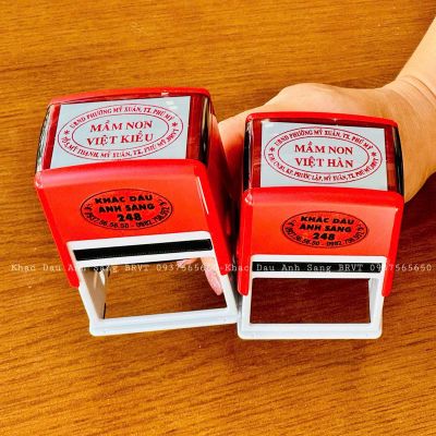 Khắc dấu oval trường mầm non