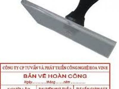 Dấu bản vẽ hoàn công