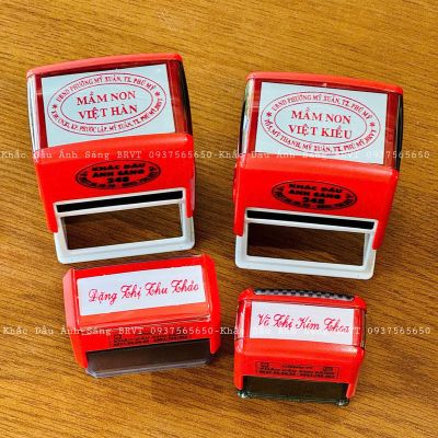 Khắc dấu tên & trường mầm non