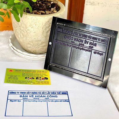 Dấu bản vẽ hoàn công dấu tự động
